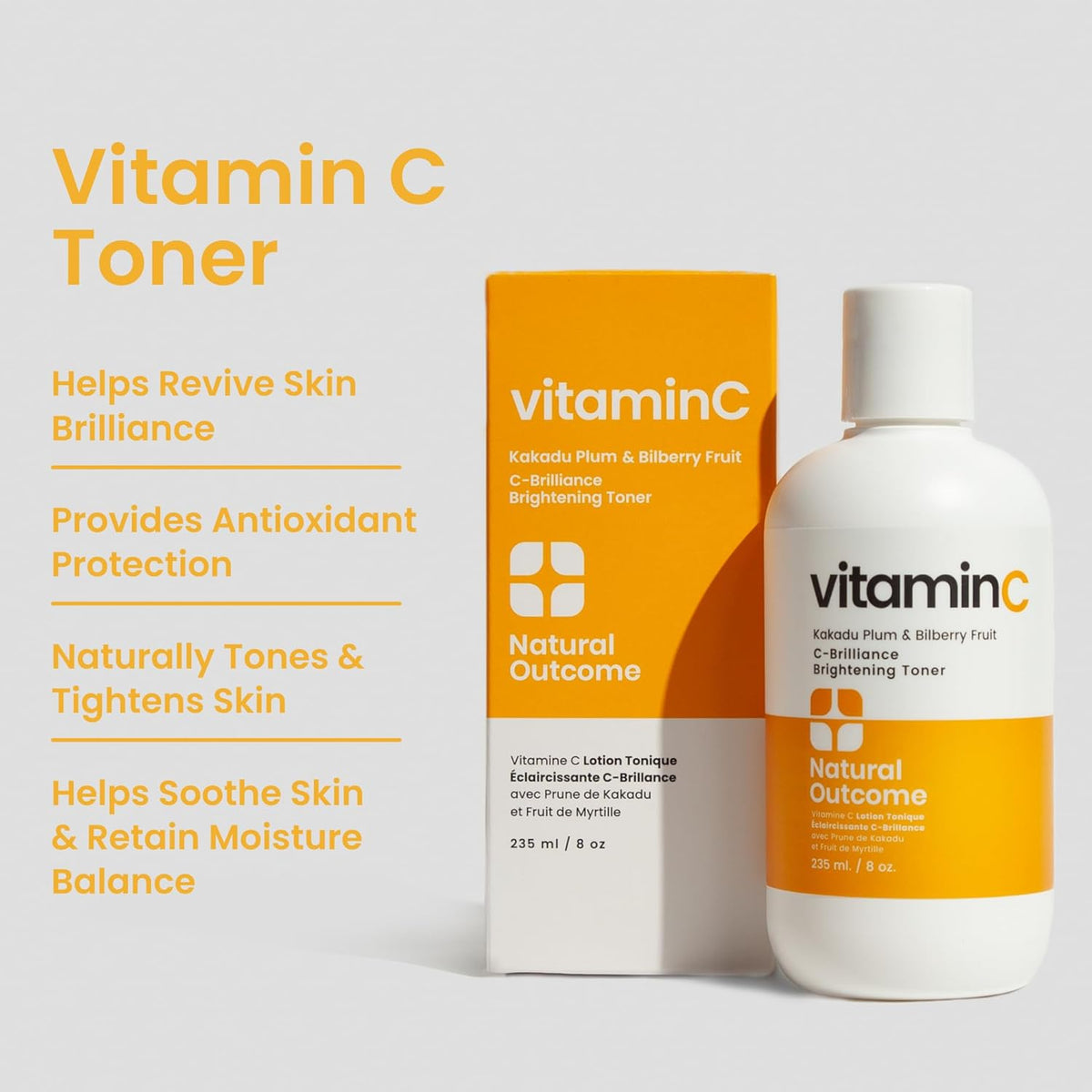 C-Brilliance Vitamin C Toner for Face Daily Witch Hazel Facial Astringent with Kakadu Plum and
