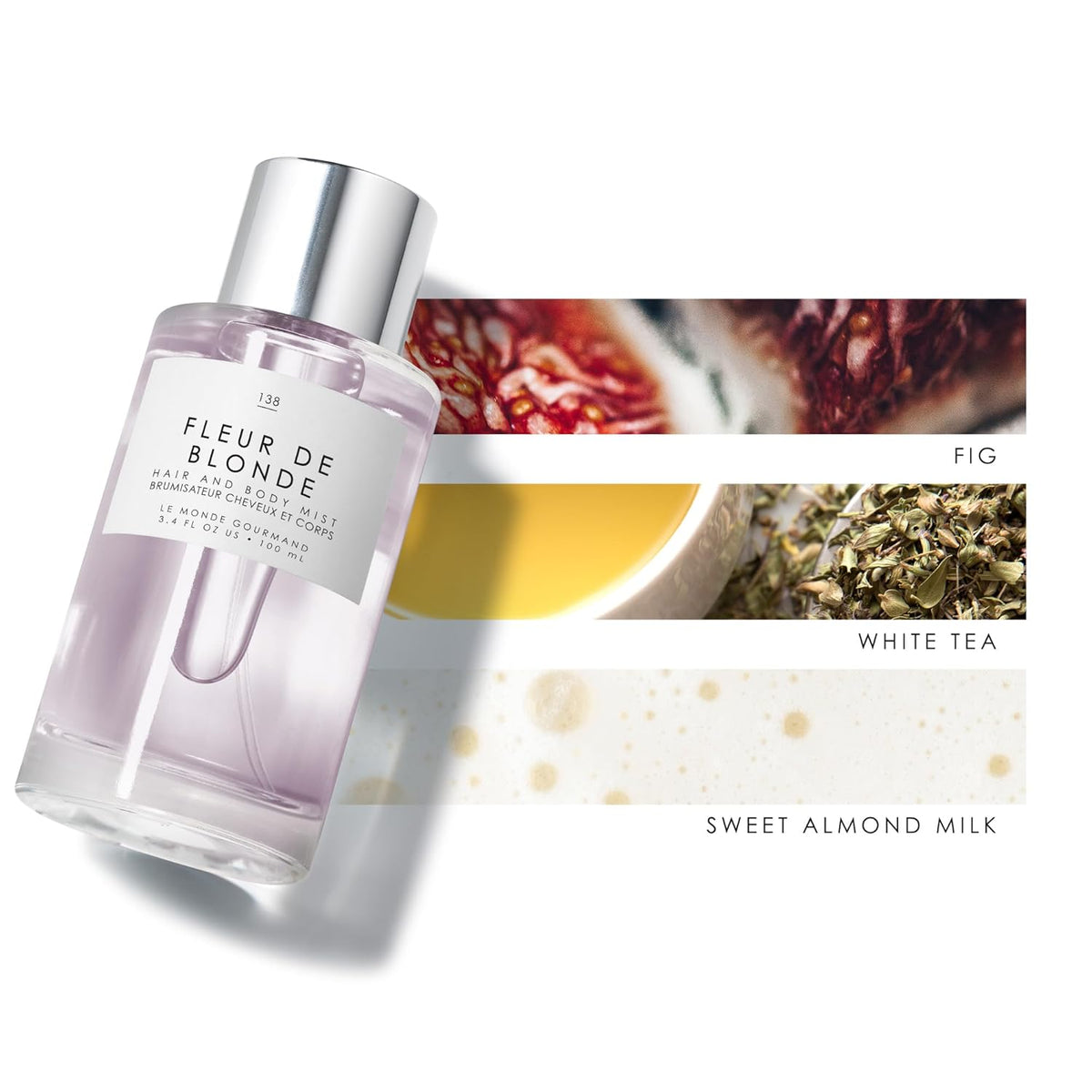 Le Monde Gourmand Figue du Forêt Hair & Body Perfume Mist - 3.4oz (100ml) - Fig, White Tea and