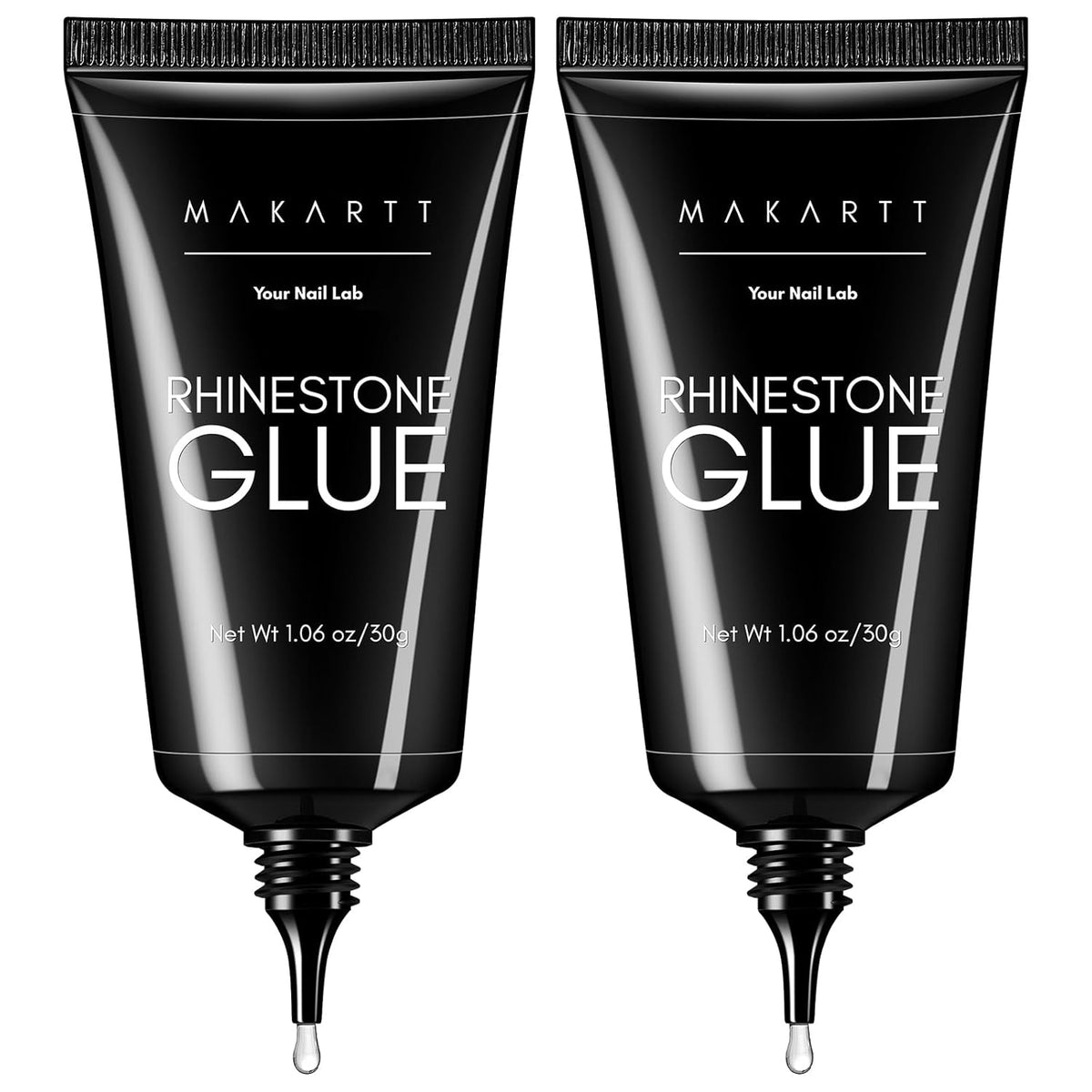Makartt Nail Rhinestone Glue for Nails- 60ML Super Strong Gel Glue for Rhinestones, 3D Art Charm