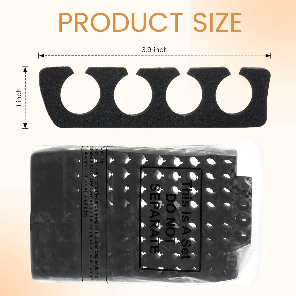 300 Pcs Toe Separators for Nail Polish Bulk Toe Separator Pedicure Correct Foot for Men Women Nail