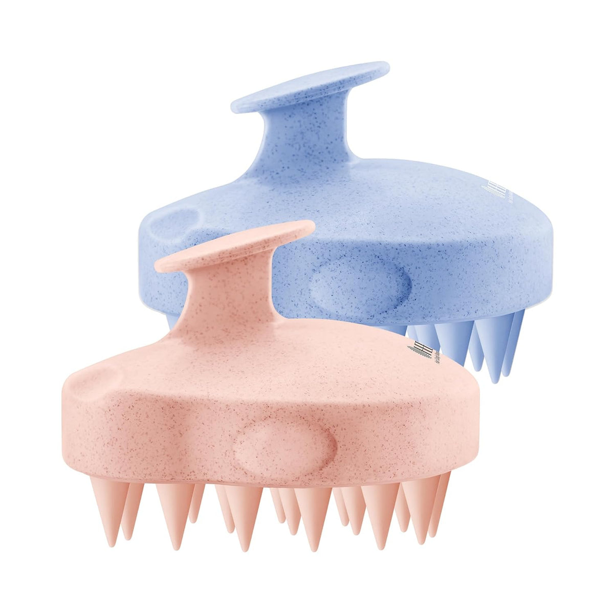 HEETA Scalp Massager 2 Pack for Hair Growth, Soft Silicone Bristles to Remove Dandruff and Relieve