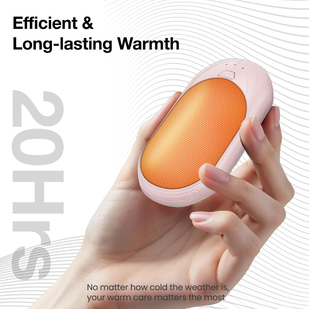 AI Hand Warmers Rechargeable 2 Pack, AI Smart Chips Electric Hand Warmers, 20Hrs Long Safe Heat