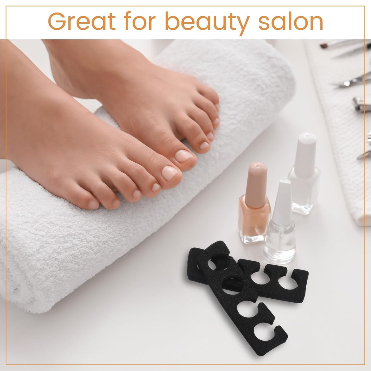 300 Pcs Toe Separators for Nail Polish Bulk Toe Separator Pedicure Correct Foot for Men Women Nail