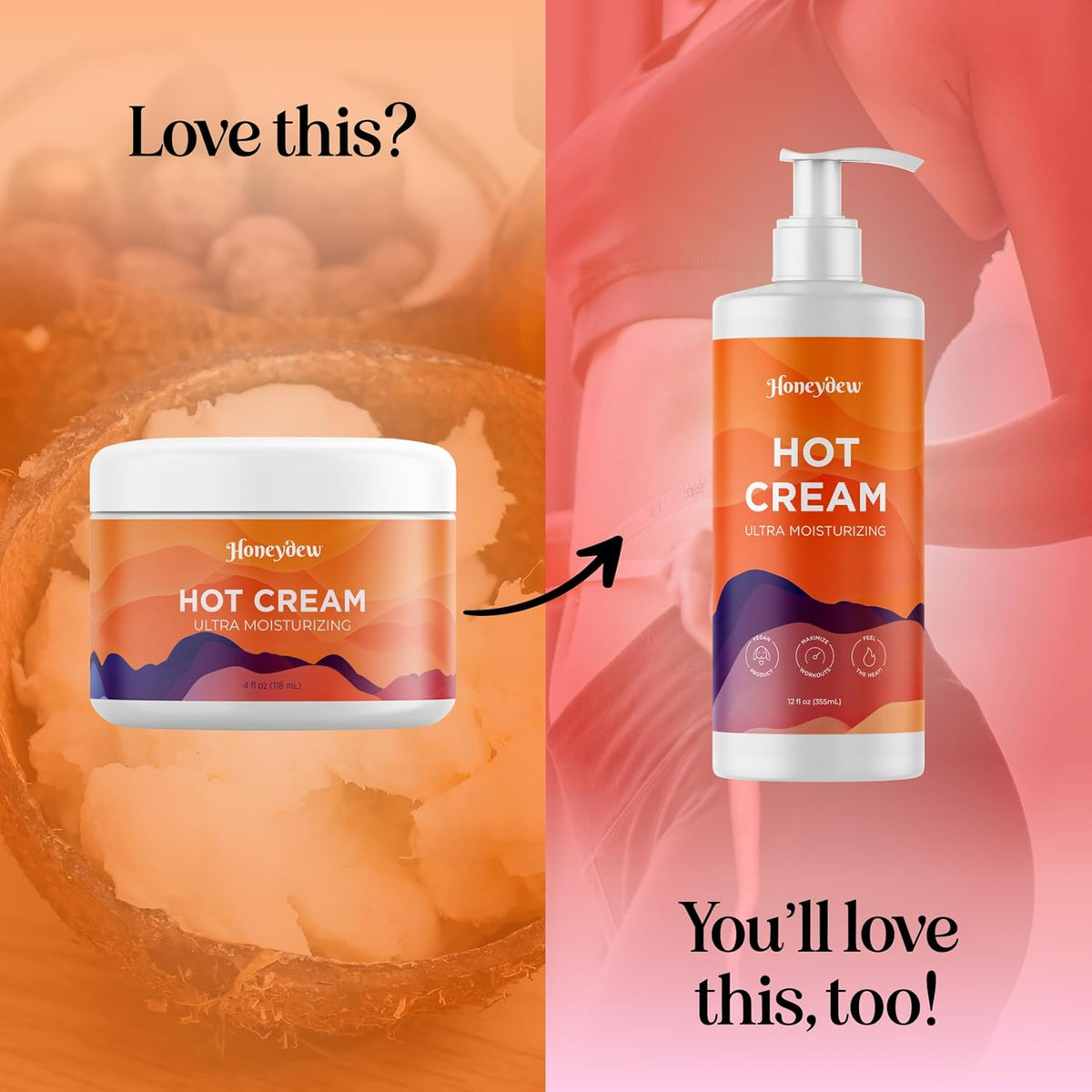 Hot Firming Lotion Sweat Enhancer - Skin Tightening Cream for Stomach Fat and Cellulite - Sweat