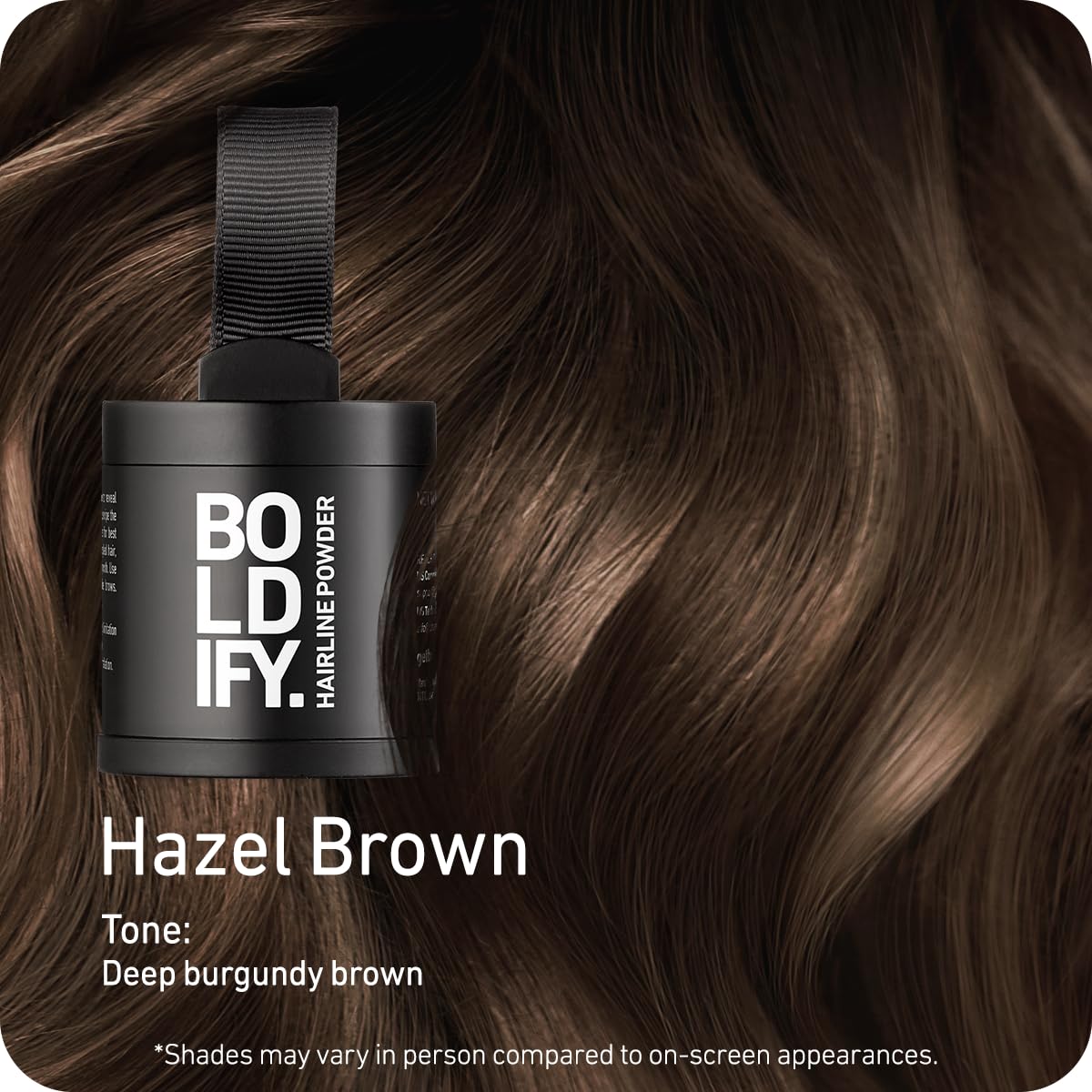 BOLDIFY Hairline Powder (LARGE, 10g) - Root Touch Up Hair Color for Gray Coverage - Bald Spot