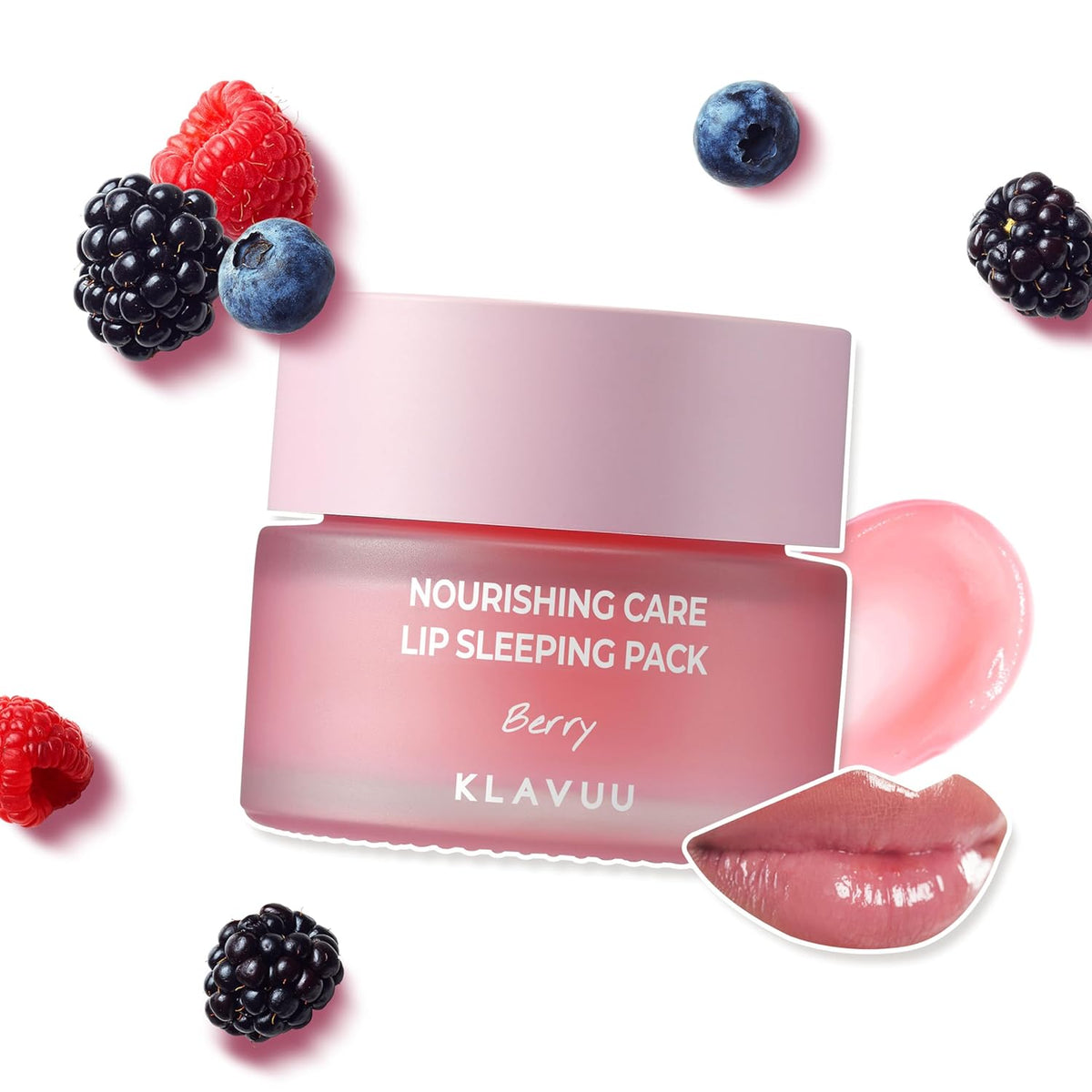 Klavuu Lip Mask Sleeping Pack (0.7oz) – Overnight Deep Hydrating Korean Lip Balm Treatment for Very