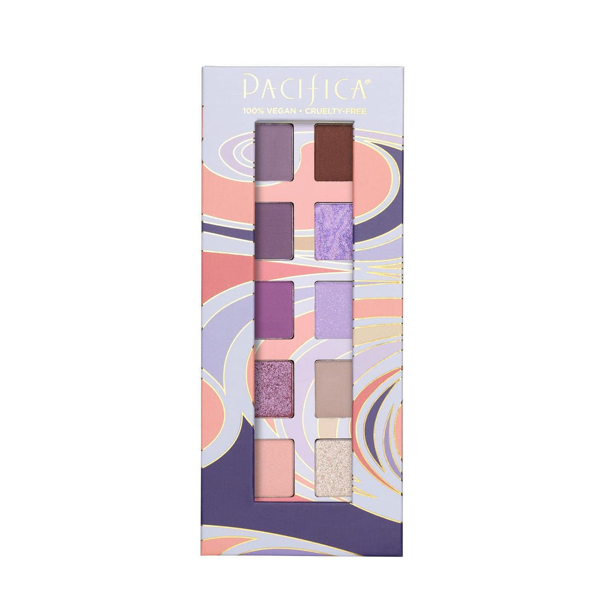Pacifica Eyeshadow Palette – Purple Nudes Mineral Eyeshadow, Wearable Purple Tones with Matte