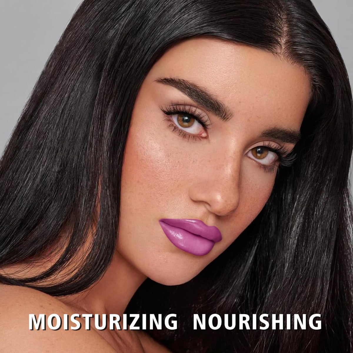 MAKI YIKA Moisture Purple Lipstick for Women Hydrate Lip Gloss for Dry Cracked Lips Weightless