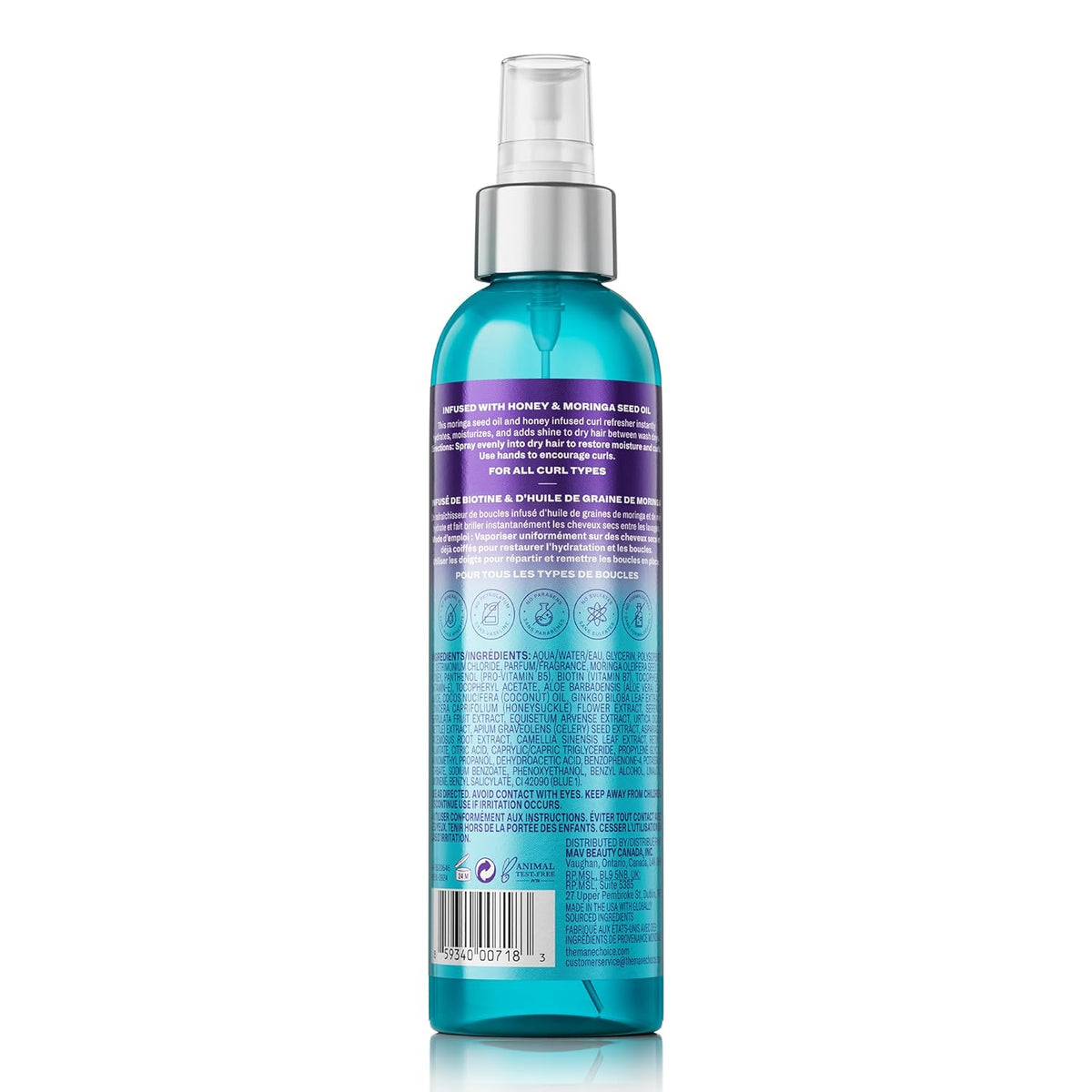 The Mane Choice Tropical Moringa Sweet Oil & Honey Endless Moisture Restorative Hair Spray