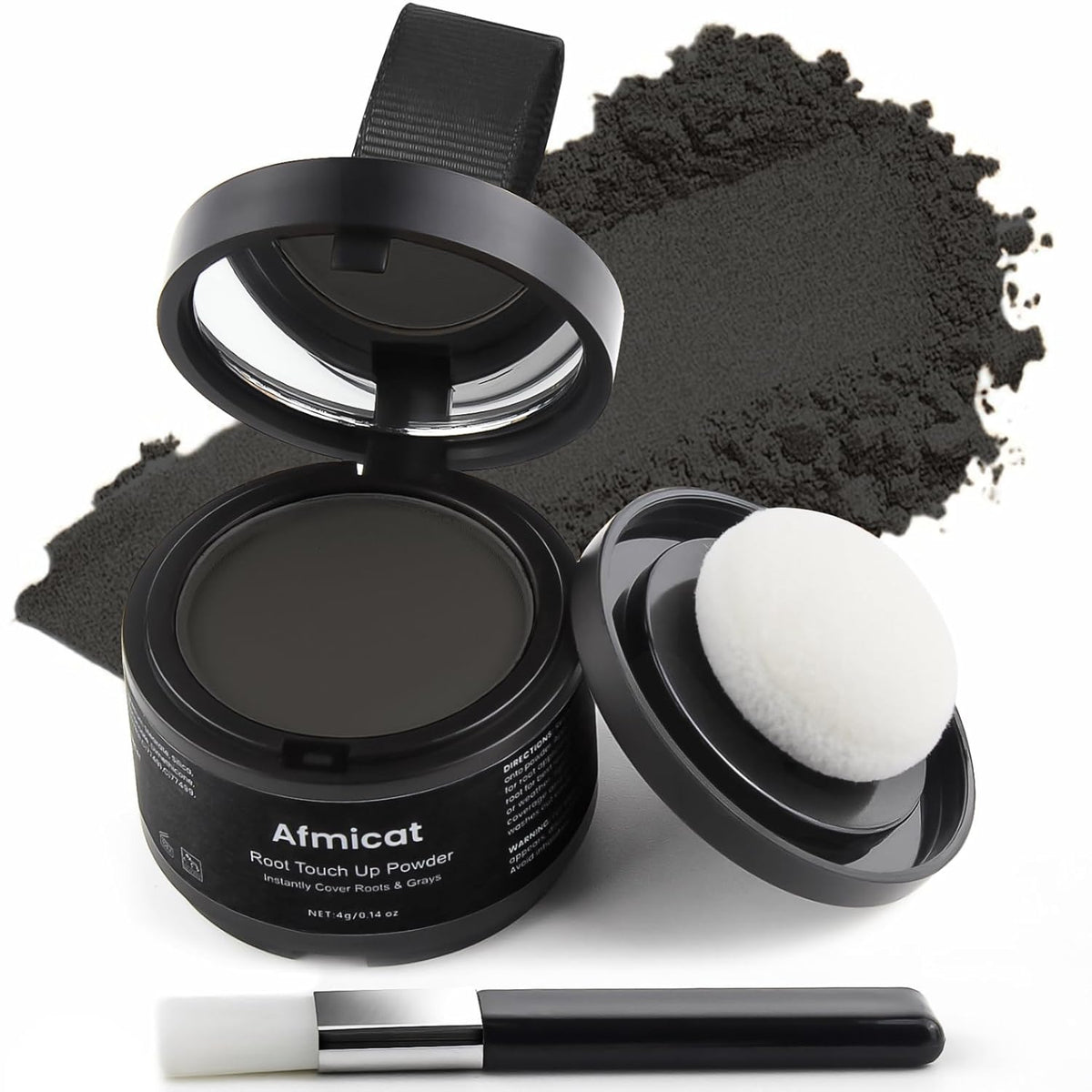 Instant Hairline Powder, Root Touch Up Hair Color for Gray Coverage and Thinning Hair, Root Cover