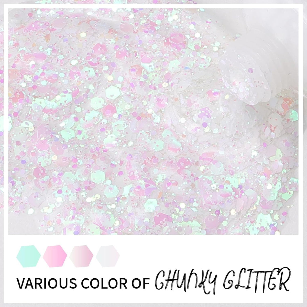 DAGEDA Iridescent Body Glitter Gel, Holographic Face Glitter Body Gel Rave Party Accessories