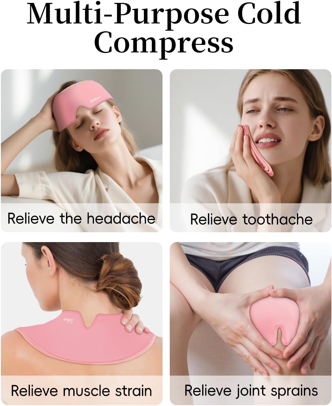 Cooling Eye Mask for Puffy Eyes, Headache and Migraine Relief Gel Eye Mask, for Headache