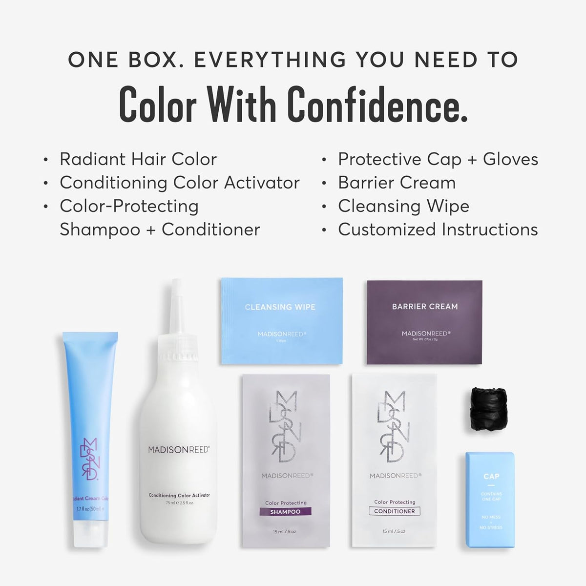 Madison Reed Radiant Hair Color Kit | 7RC Light Ginger Red with Vivid Copper Tones (Carrara