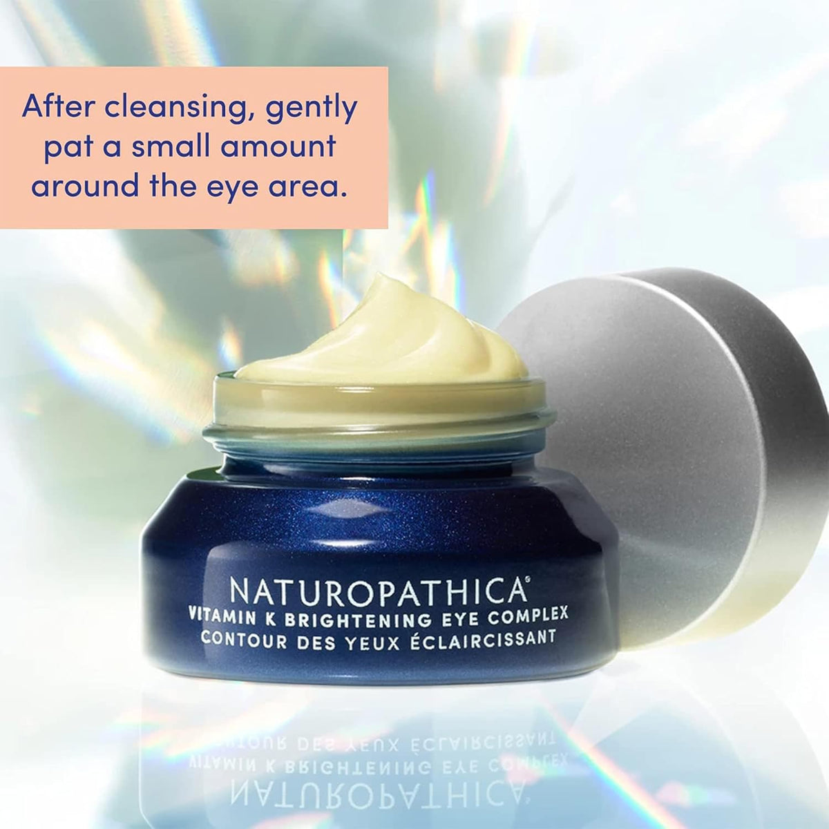 Naturopathica Vitamin K Brightening Eye Complex, Daily Eye Cream for Dark Circles and Puffy Eyes