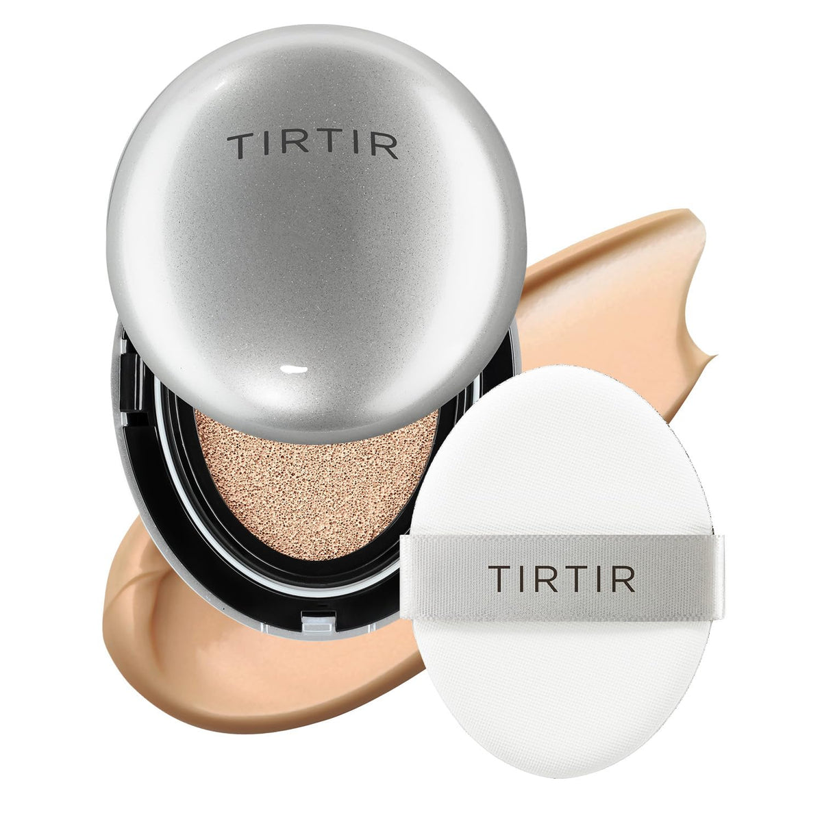 TIRTIR Mask Fit Aura Silver Cushion Foundation | Semi-glow Finish, Natural Coverage, Moisturizing