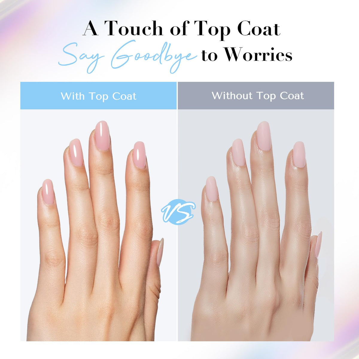 AZUREBEAUTY Natural Top Coat Nail Polish – Clear, Quick Dry, Long Lasting, Glossy Shine, Air Dry