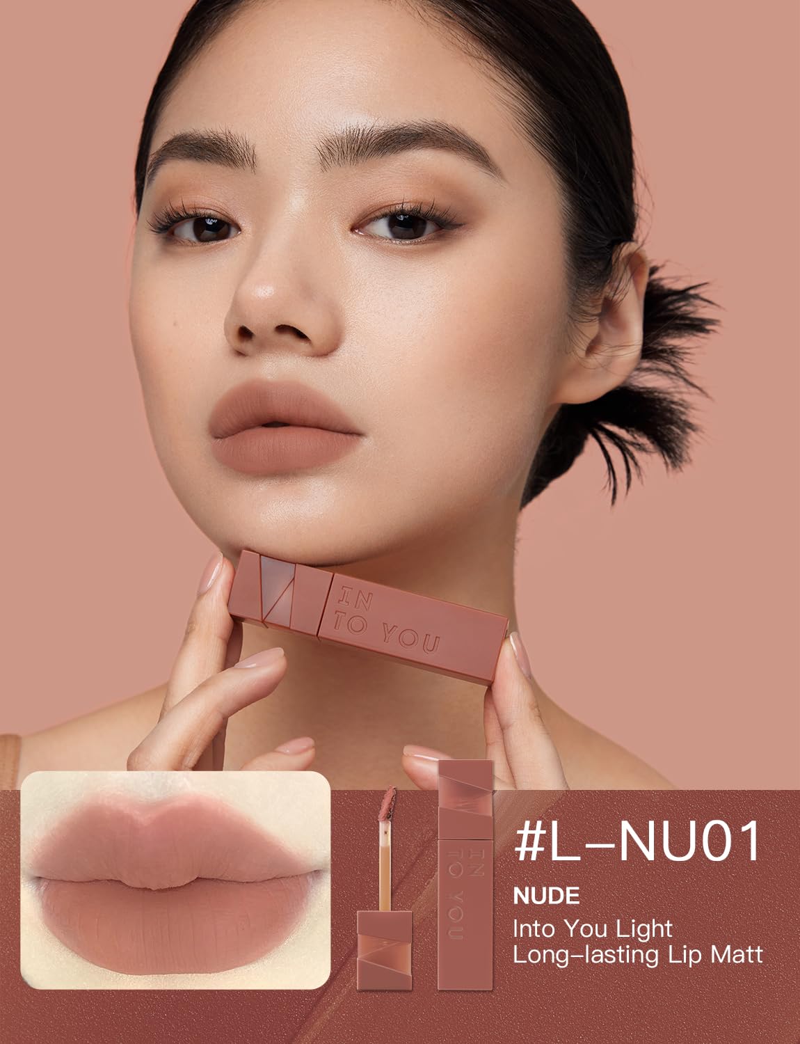 INTO YOU Matte Velvet Lip Stain Long Lasting Waterproof Lip Gloss Makeup Moisturizing Lipstick for