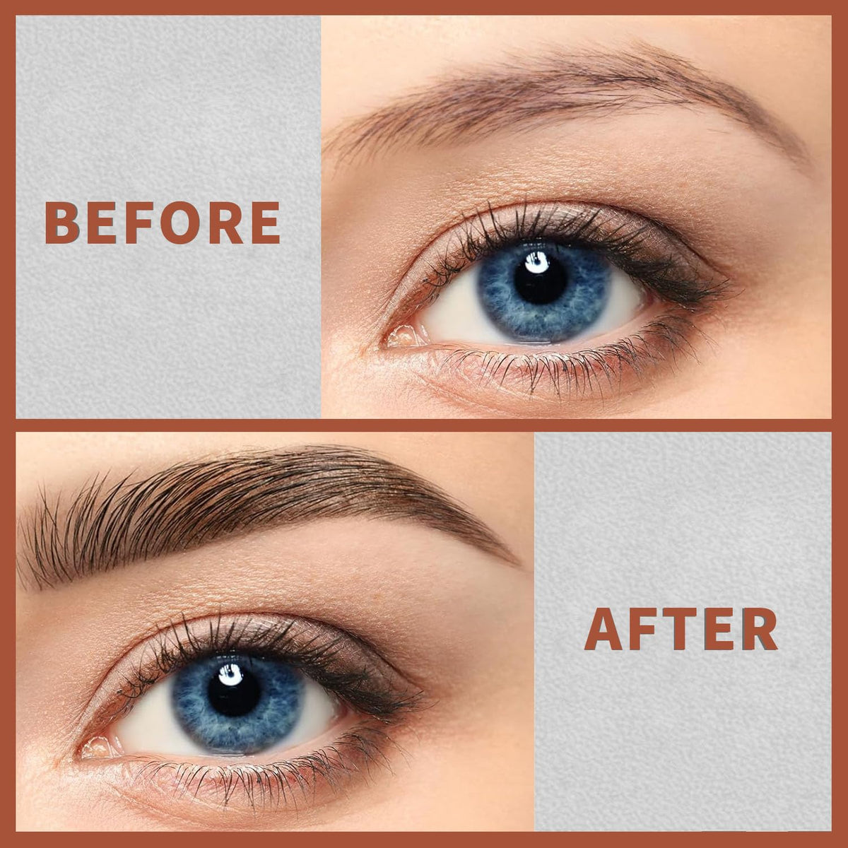 4-Fork Tip Microblading Eyebrow Pen - 2-in-1 Waterproof Eyebrow Pencil, Long-Lasting Natural