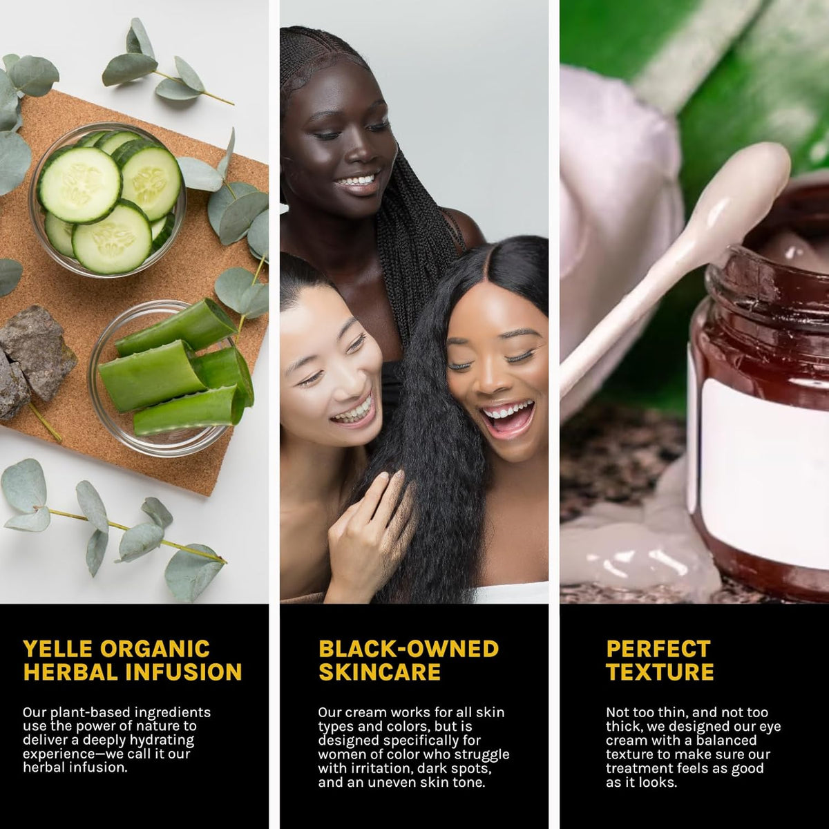 Yelle. Skincare – A-Dream Brightening Eye Cream – Plant-Based Eye Cream for Smoothing, Brightening