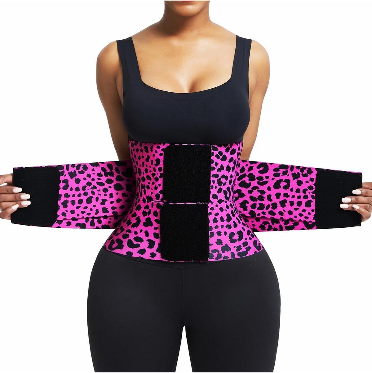 FeelinGirl Waist Trainer Belt Waist Cincher Trimmer Ab Belt Tummy Control Body Shaper with Triple