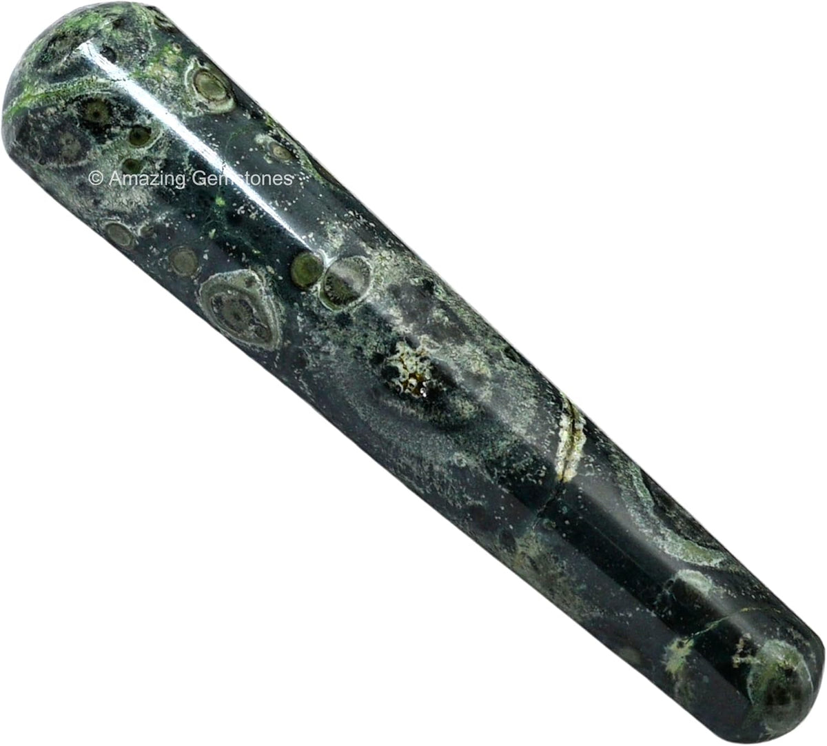 Amazing Gemstone Kambaba Jasper Crystal Wand Massage Stick - Pelvic Wand Gua Sha for Adults