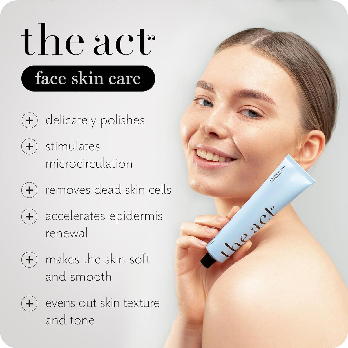Organic Face Scrub - Exfoliating & Polishing Facial Scrub with Vitamin E & F, Almond & Jojoba Oils
