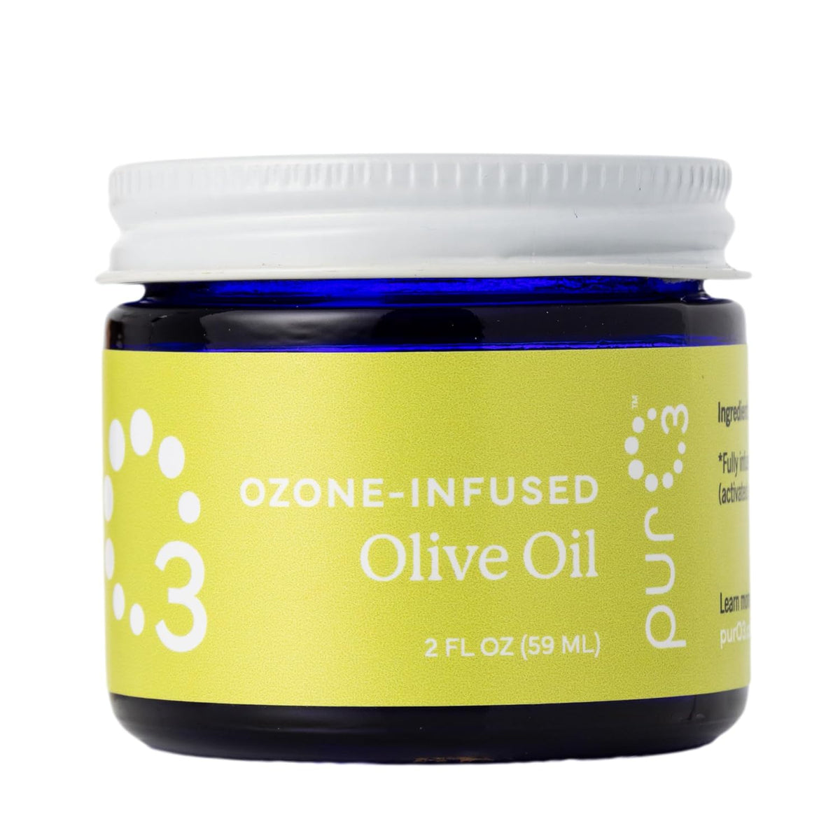 PurO3 Ozonated Olive Oil – Pure, Natural, Organic Skincare for Face & Body – Oxygenated Healing