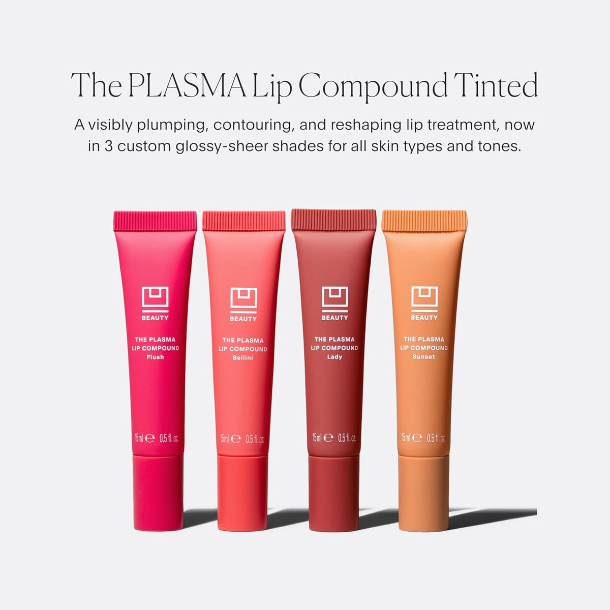 U Beauty The PLASMA Tinted Lip Compound - Anti-Aging & Anti-Wrinkle Lip Gloss, Hyaluronic Acid