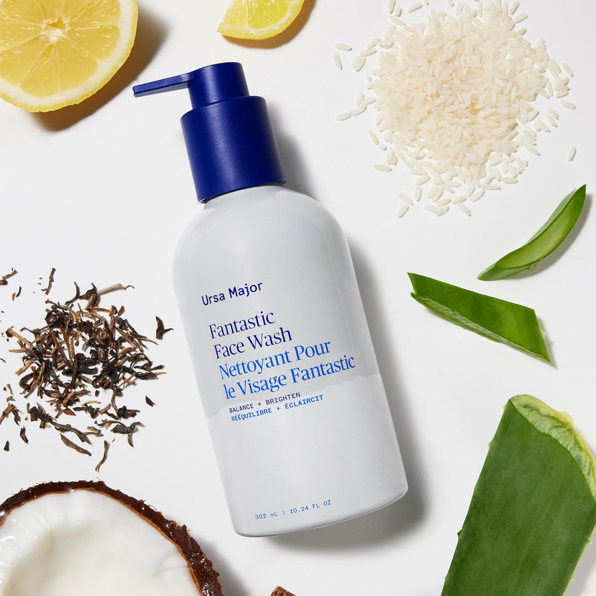 Ursa Major Fantastic Face Wash | Natural, Vegan & Cruelty Free | Daily Foaming Facial Cleanser for