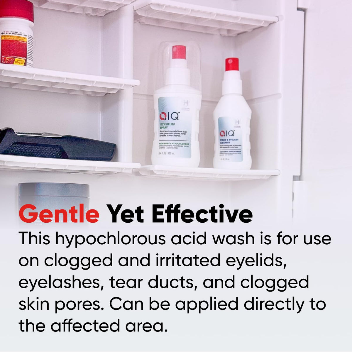 Eyelash and Eyelid Cleanser – High Purity Hypochlorous Eye Wash Solution, Lid and Lash Cleanser