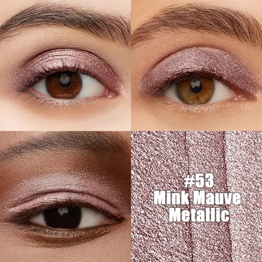 Kaely Cream Eye Shadow Sticks, Mink Mauve Metallic Eyeliner Pencil Eyeshadow Palette Makeup, Eye