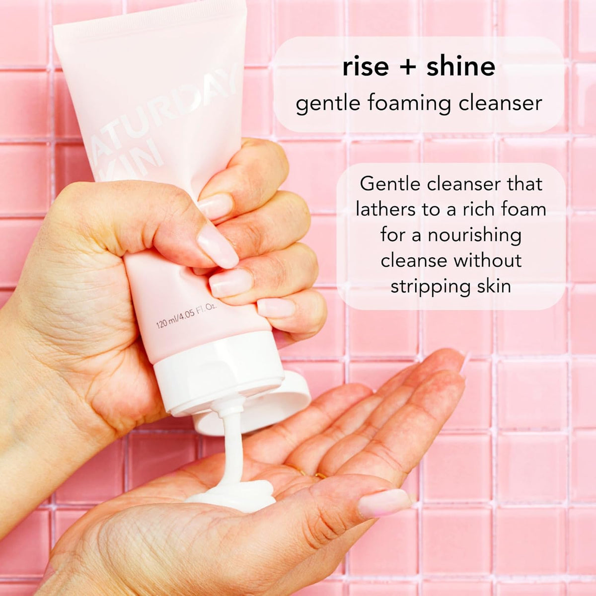 Saturday Skin Face Cleanser Hydrating Foam Cleanser Natural ingredients Anti-aging | Makeup Remover