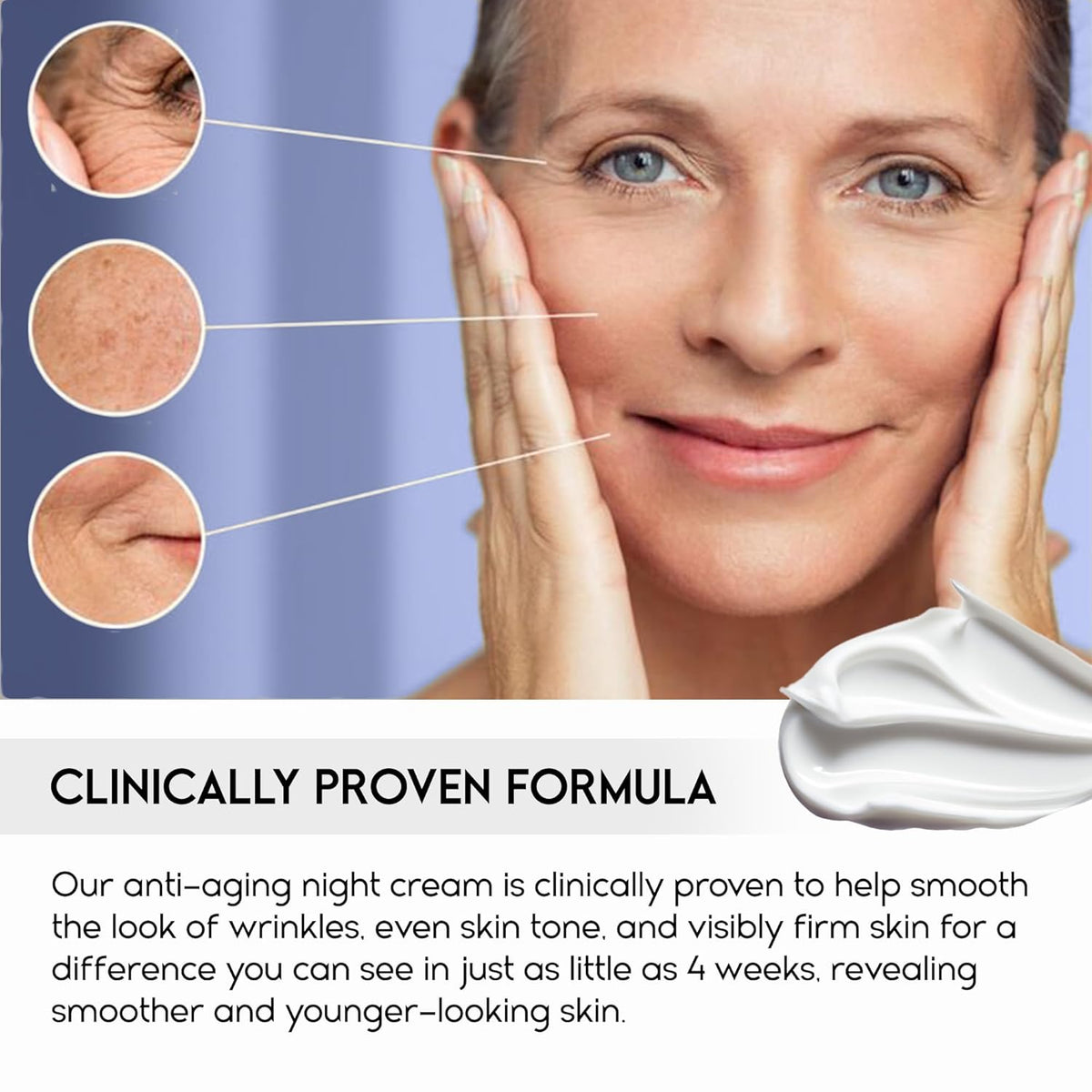 Instant Face Lift Cream, Face Cream for Older Women 60 Plus - Wrinkle Cream for Face Deep Wrinkles