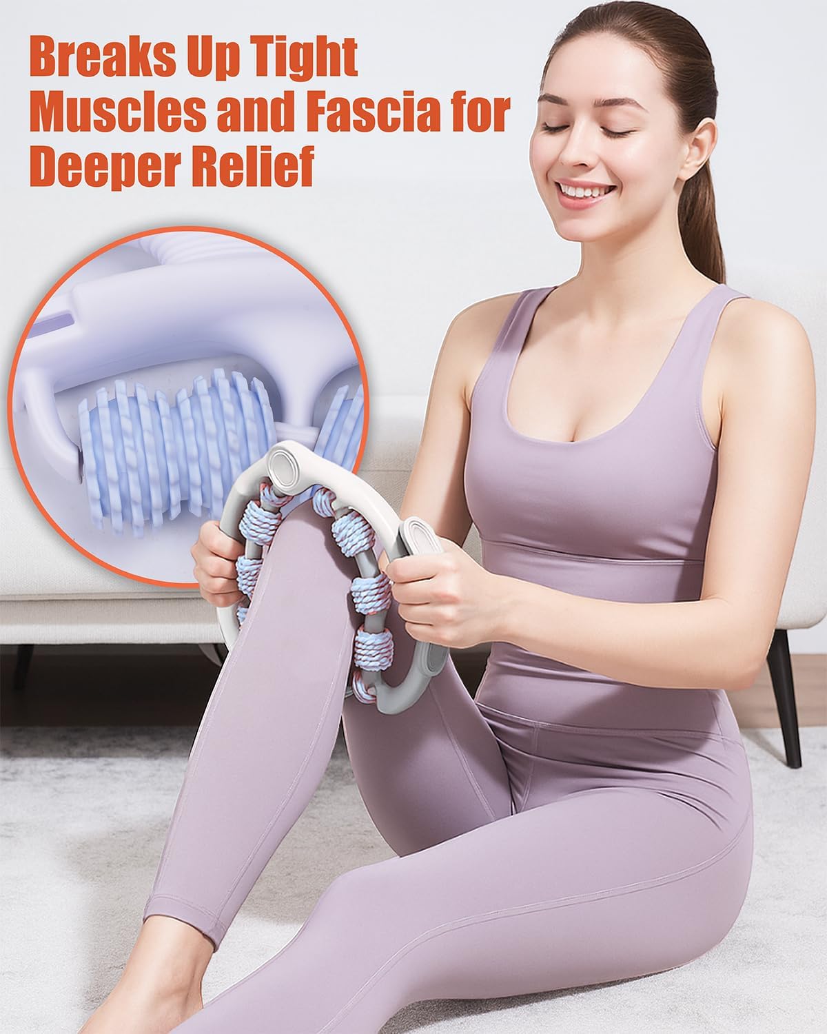 Anti Cellulite Roller & Lymphatic Drainage Massager | Fascia Blaster for Contoured & Smoother Skin