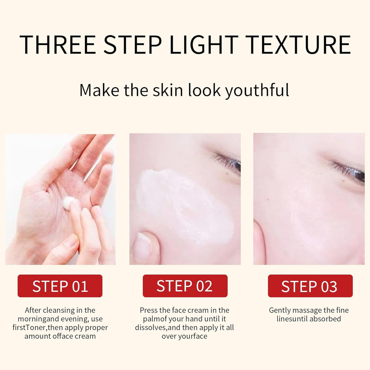QINGLIN Polypeptide Tightening Anti-Wrinkle Cream, Firming and Smoothing Face Moisturizer， Lift &