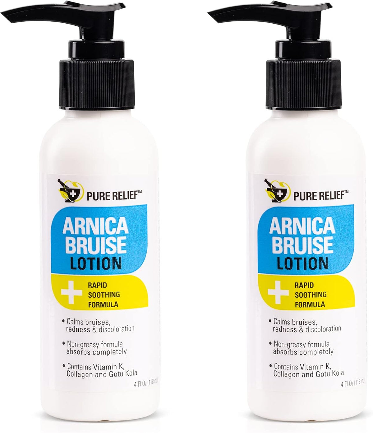 Arnica Bruise Relief Lotion for Bruising, Swelling, & Discoloration On Skin, Natural Skin Care