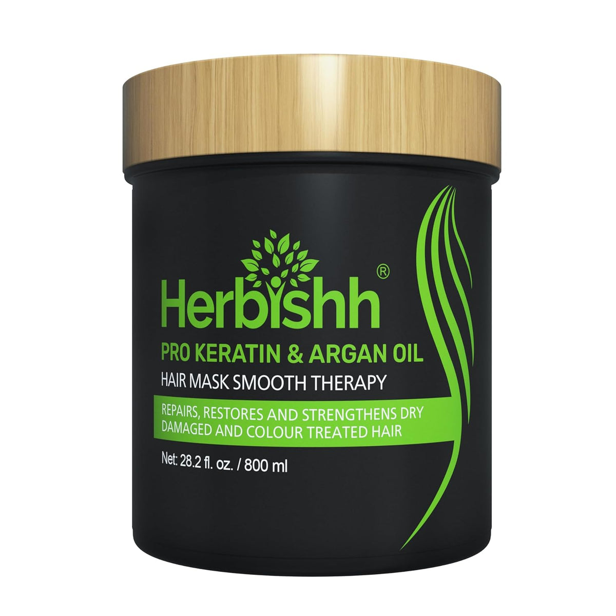 Herbishh Argan Hair Mask-Deep Conditioning & Hydration For Healthier Looking Hair- for very Dry