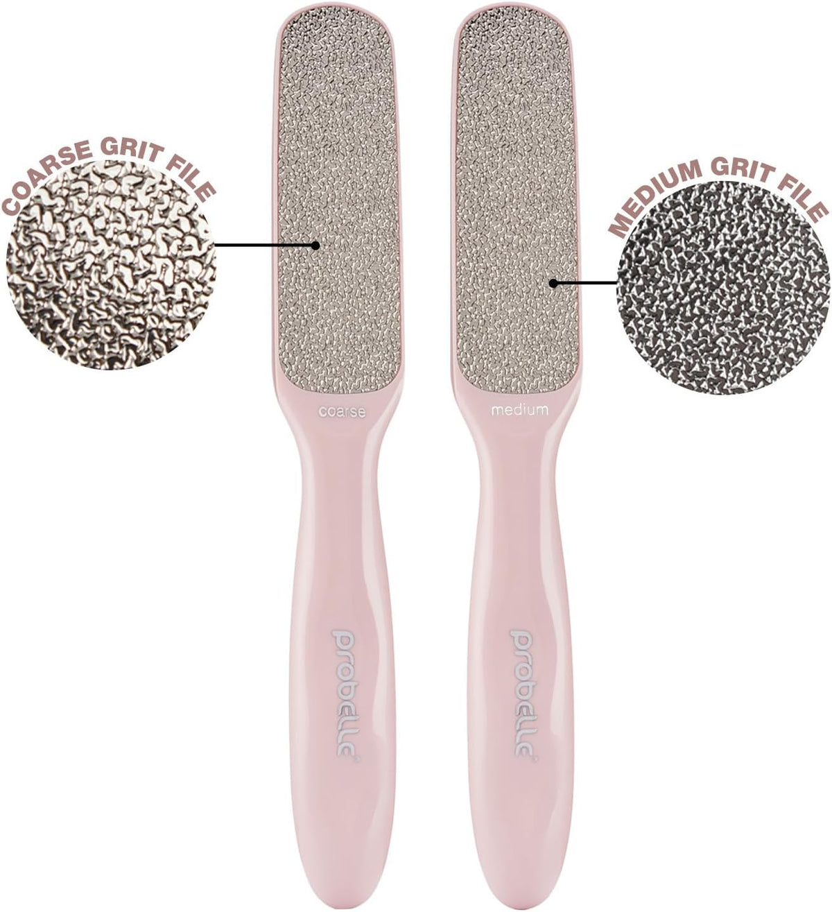 Probelle Double Sided Multidirectional Nickel Foot File Callus Remover - Immediately Reduces