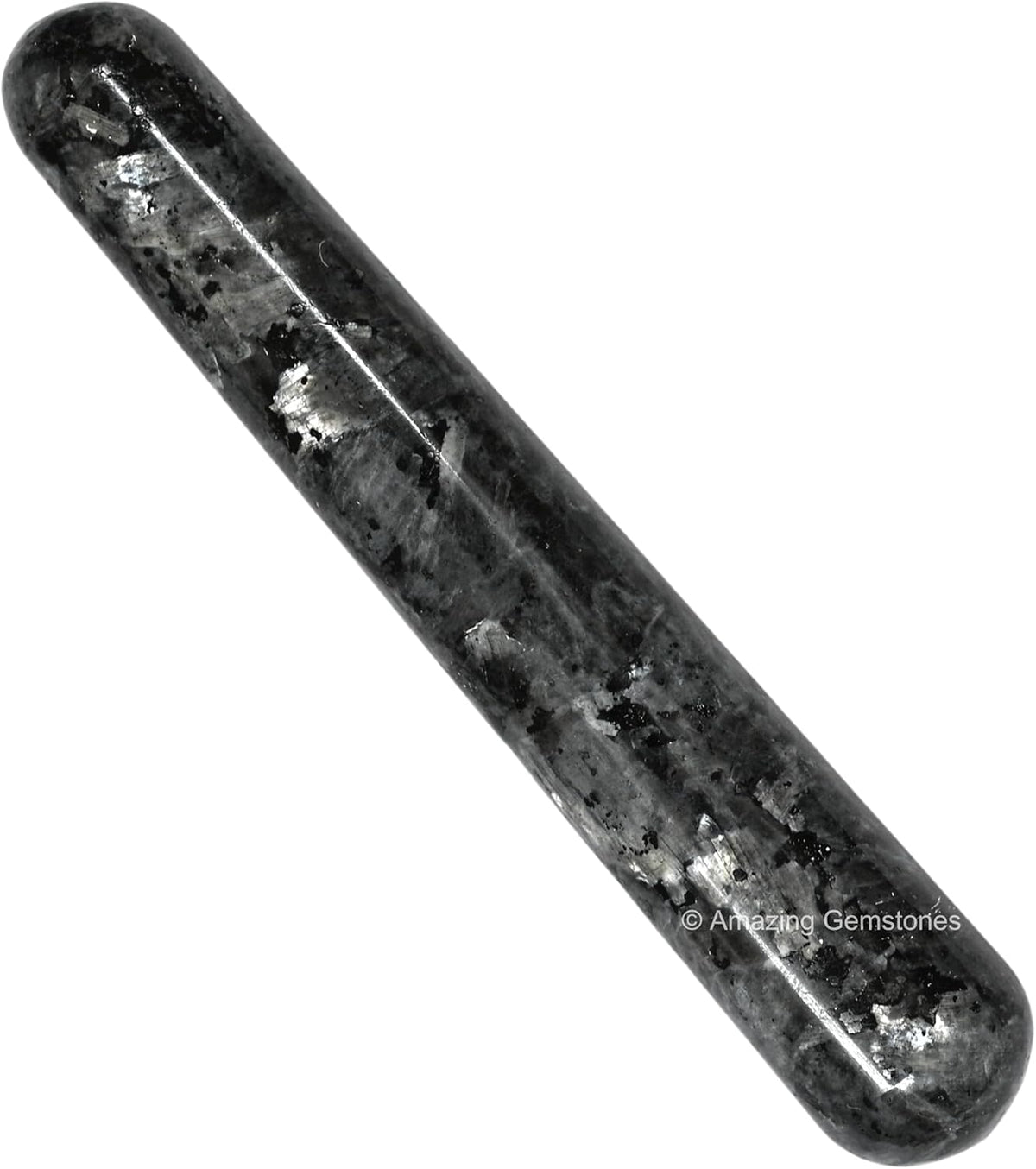 Amazing Gemstone Larvikite Crystal Wand Massage Stick - Pelvic Wand Gua Sha for Adults - Crystals