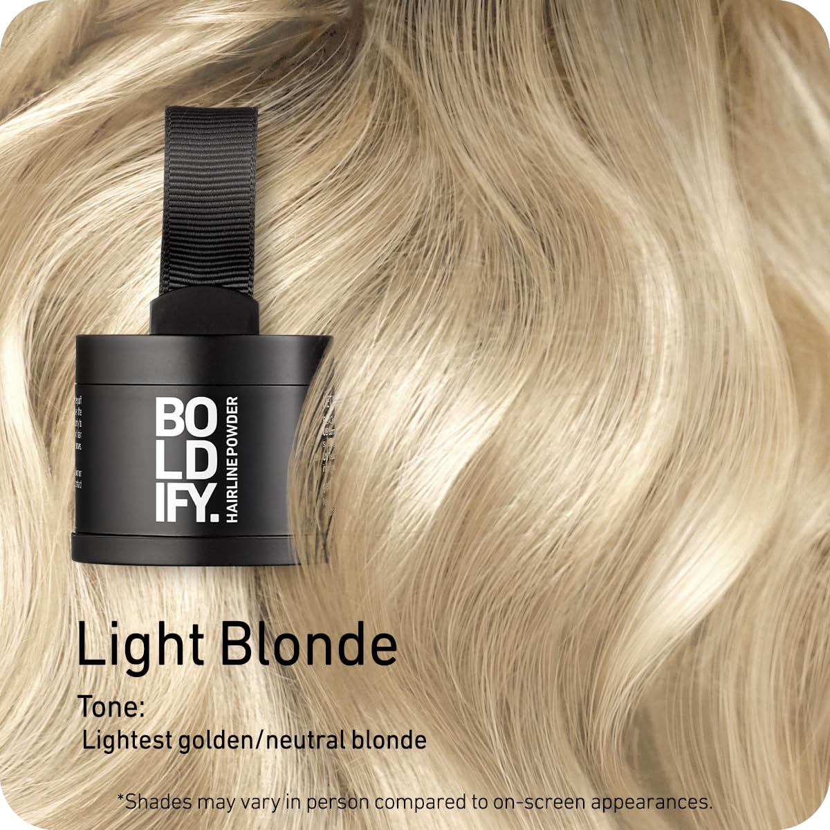 BOLDIFY Hairline Powder - Root Touch Up Hair Color for Gray Coverage - Bald Spot Concealing Hair