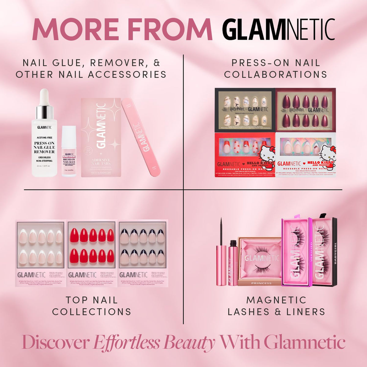 Glamnetic Super Strong Brush On Nail Glue | Brush Tip Applicator, Mess Free, Travel Friendly, Vegan