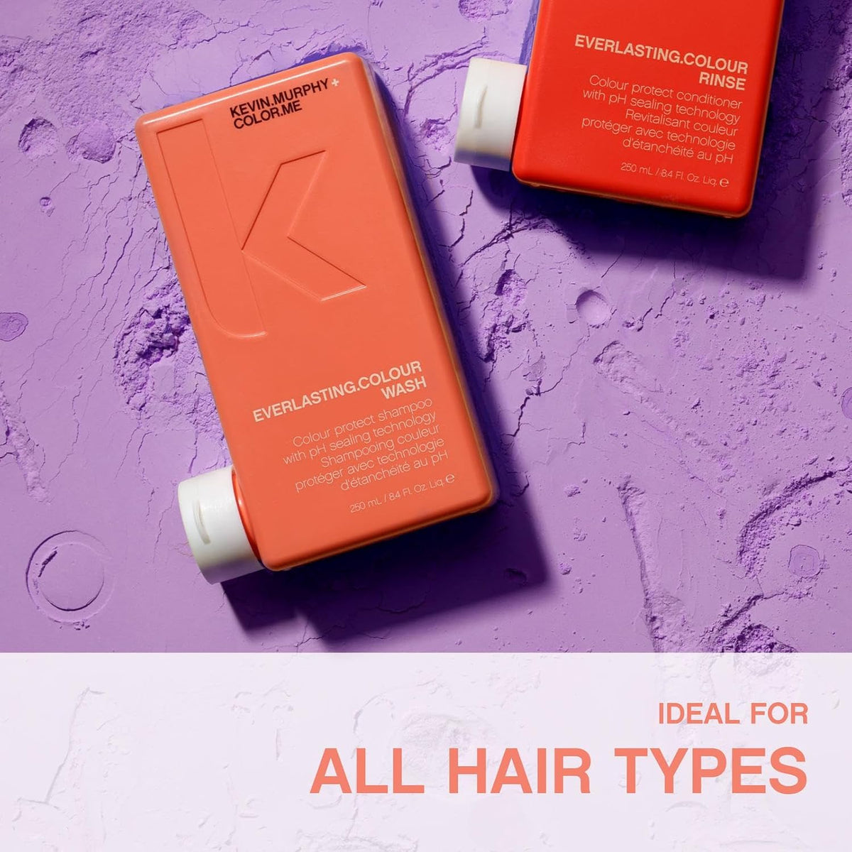 KEVIN.MURPHY EVERLASTING.COLOUR WASH - Hair Colour Shampoo - Colour Protect Hair Care - pH Balanced