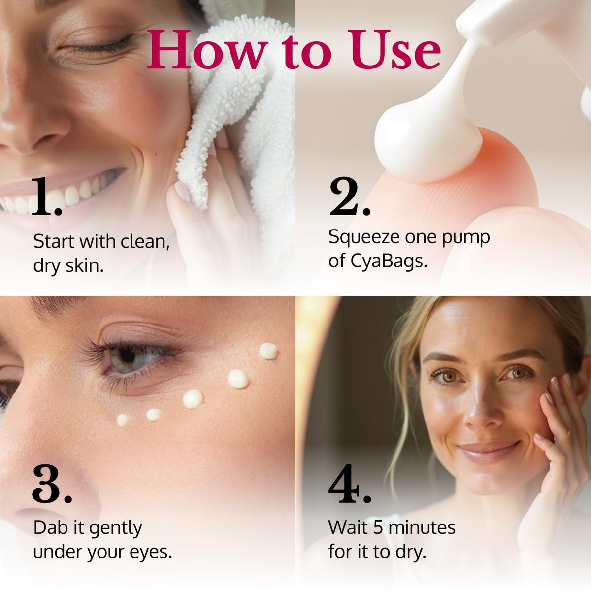 5th & Glow Cyabags - Instant Under Eye Bag Remover Serum For Dark Circles & Puffy Eyes Reduction