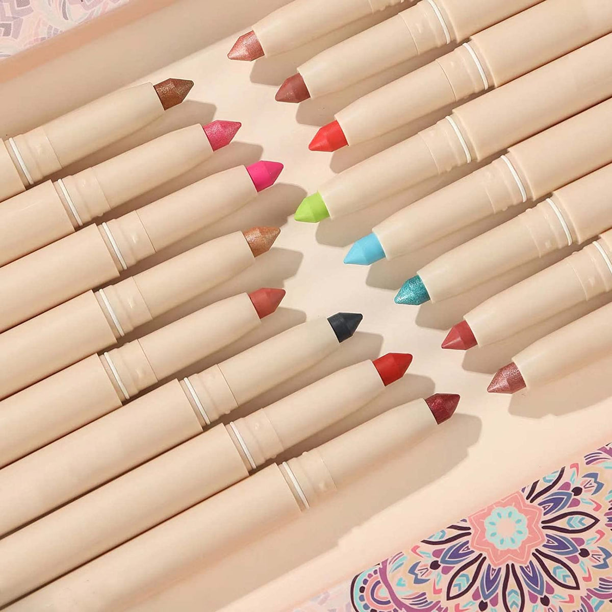 Pink Matte Eyeshadow Pencil, Waterproof Long Lasting Eye Shadow, High Pigment Hypoallergenic