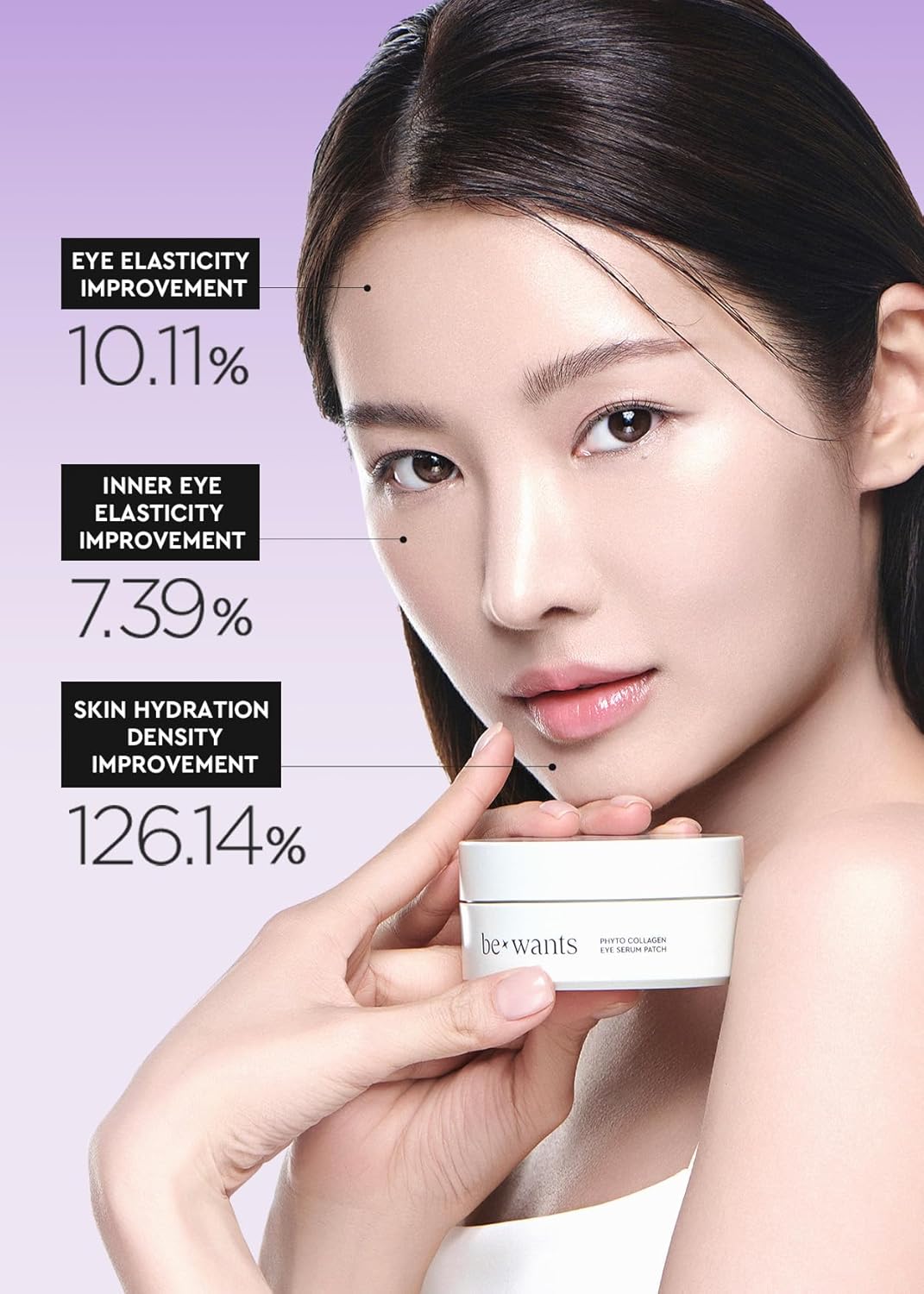 Bewants under eye patches for puffy eyes, Korean under eye mask with vegan collagen and 71.9%