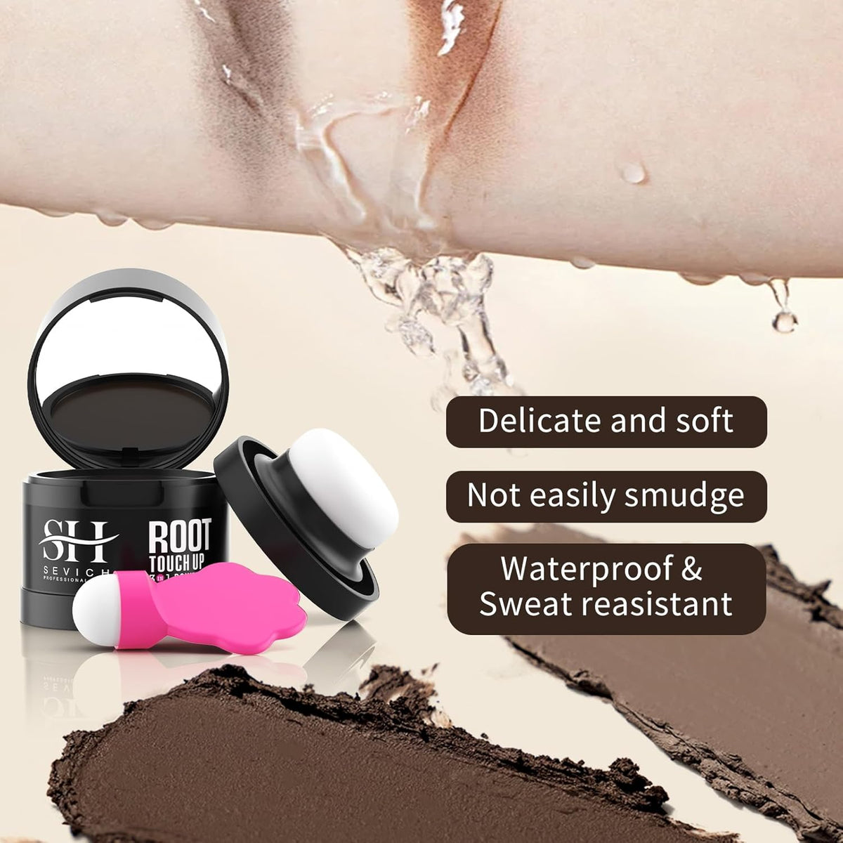 Sevich Hairline Powder 2.0，Instantly Conceals Hair Loss, Root Touch up Powder, Hair Shadow Toppers
