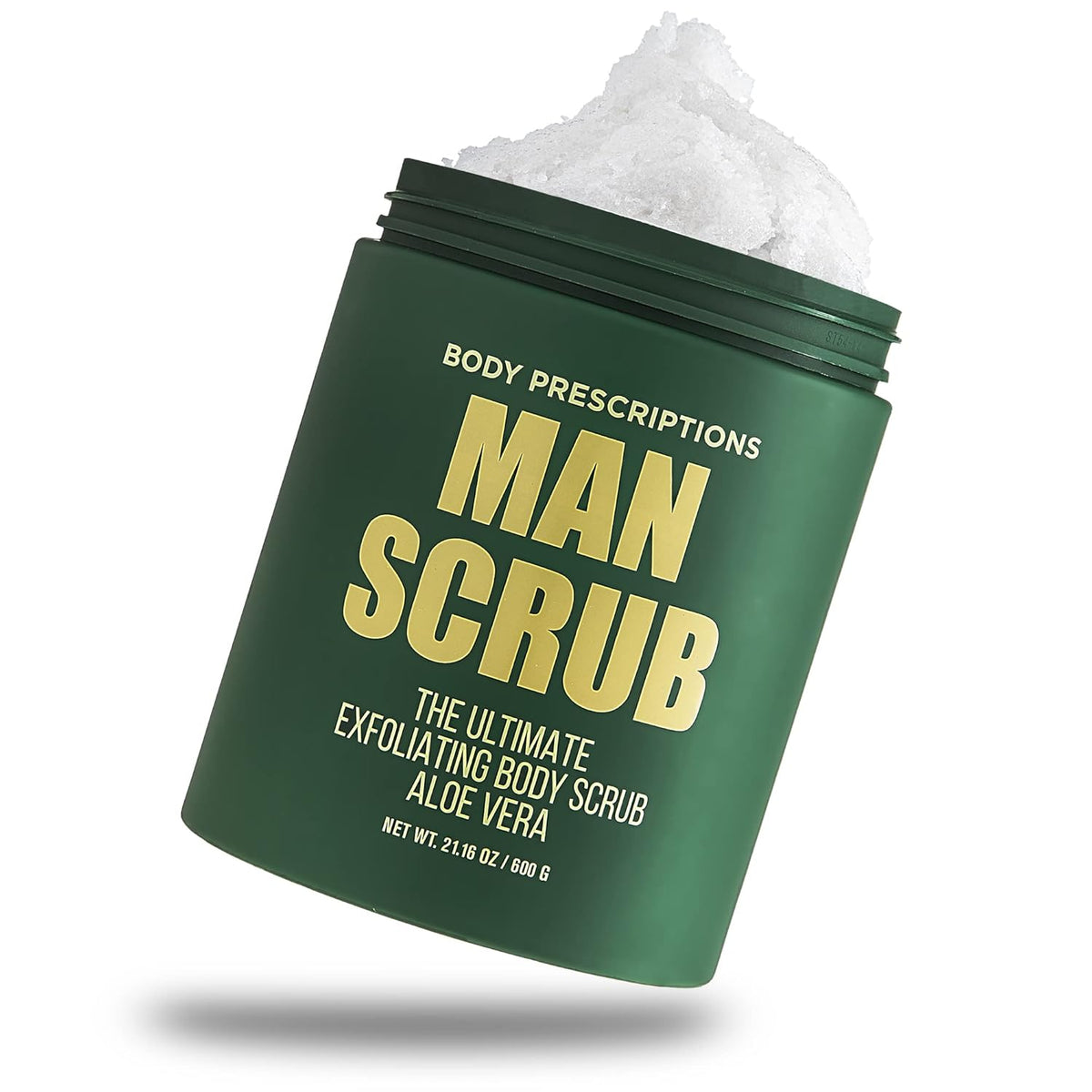 Body Prescriptions Men’s Exfoliating Body Scrub – Ultimate Skin Cleansing Wash in Jar with