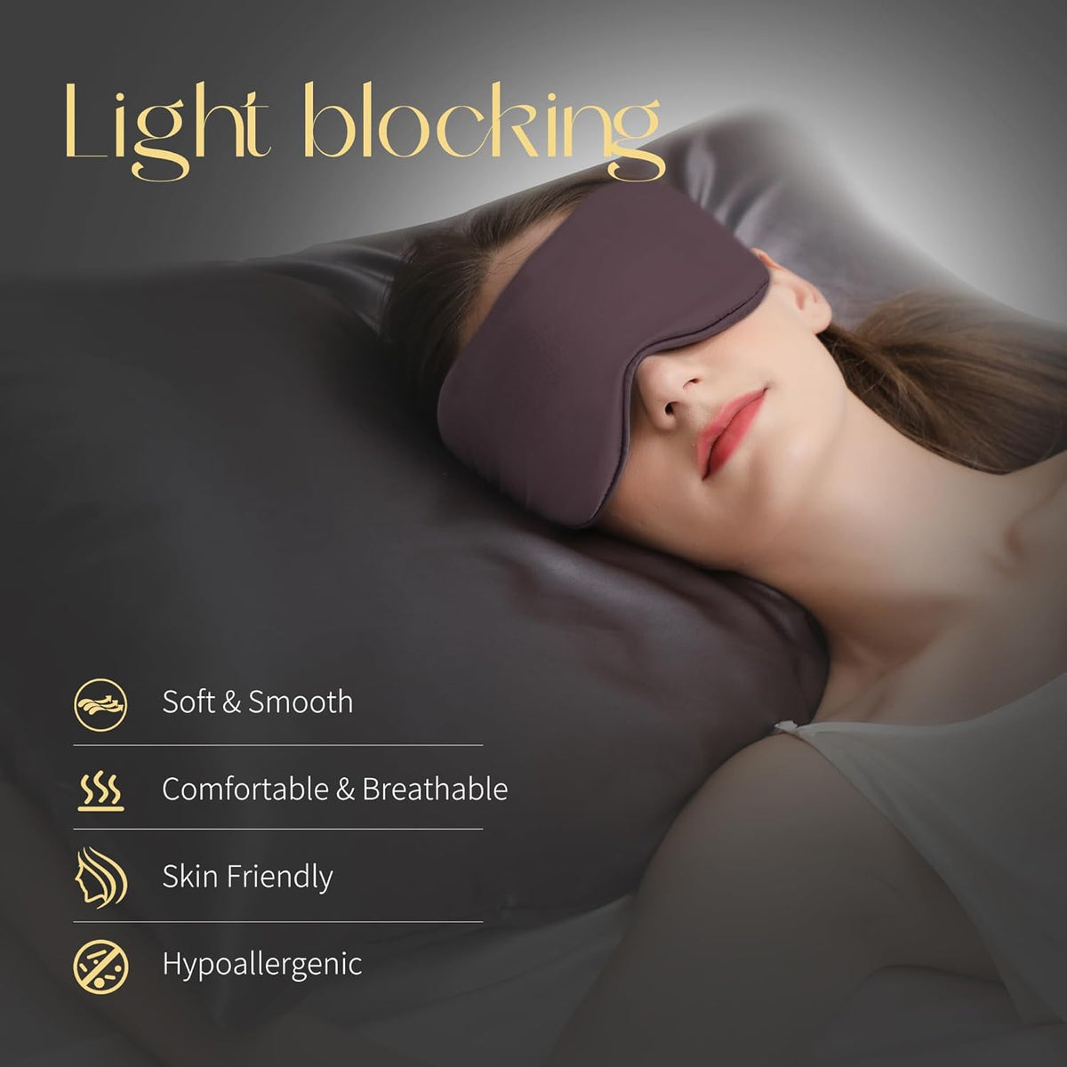 ZIMASILK Adjustable 100% 22 Momme Mulberry Silk Sleep Mask for Sleeping, Filled with Premium