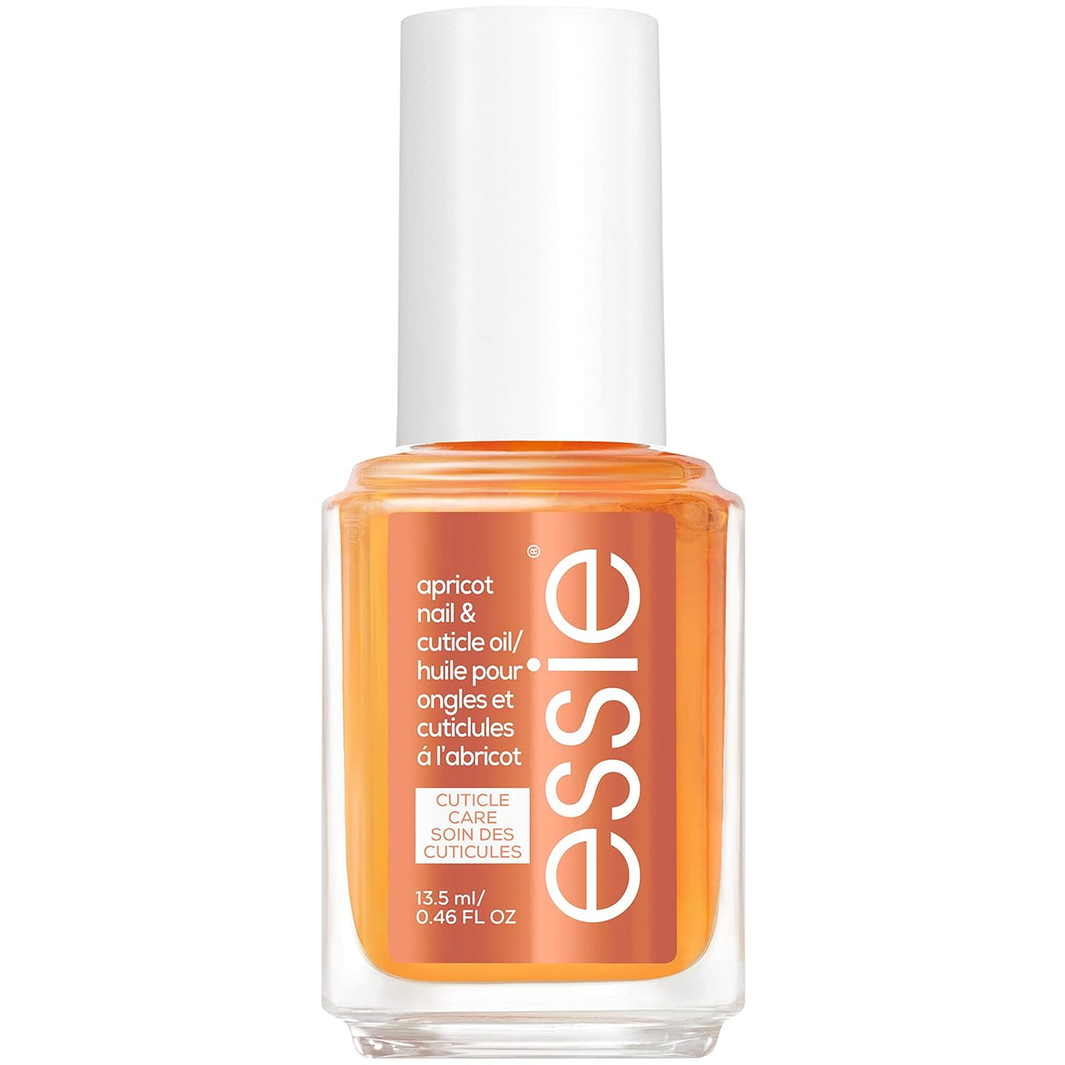 essie Nail Care, 8-Free Vegan, Apricot Nail and Cuticle Oil, softened and nourished cuticles, 0.46
