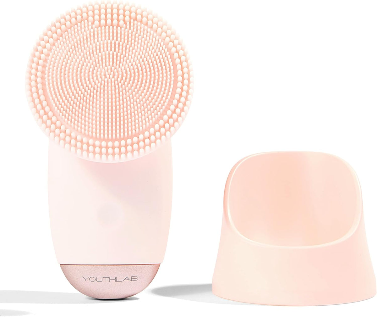 SoniGlow Silicone Facial Cleansing Brush – Electric Vibrating Skincare Scrubber Tool for Deep Pore